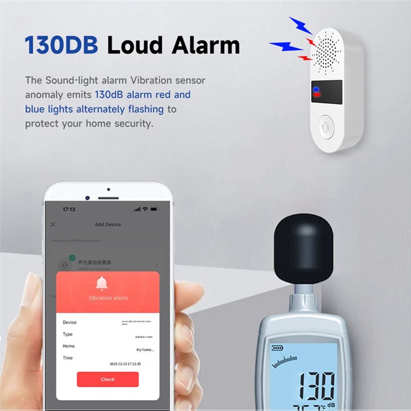 A25P Tuya Wifi Vibration Senso - Home Security Alarm recensie en prijs