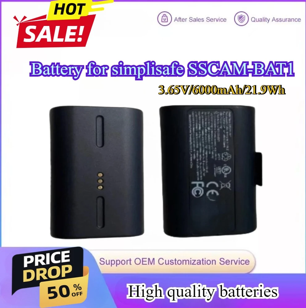 6000mAh SSCAM-BAT1 Battery Rep - Home Security Simplisafe recensie en prijs