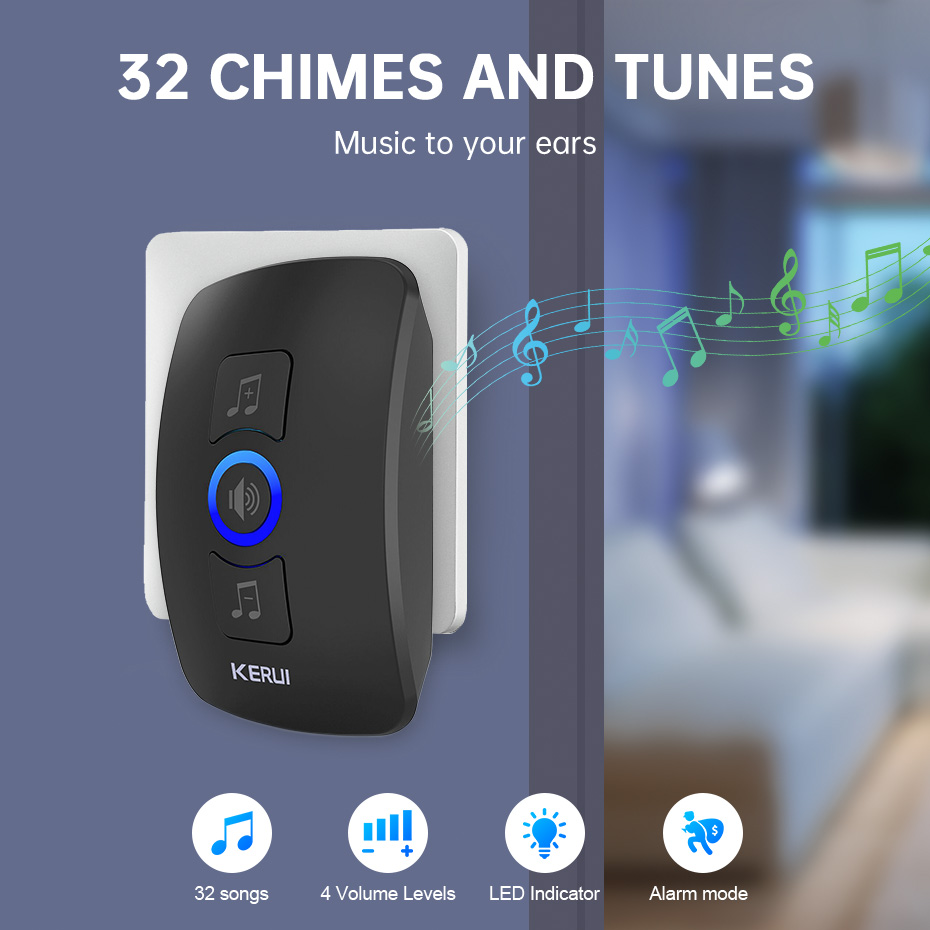 KERUI M525 Door Bell Chime Kit - Home Security Blink recensie en prijs