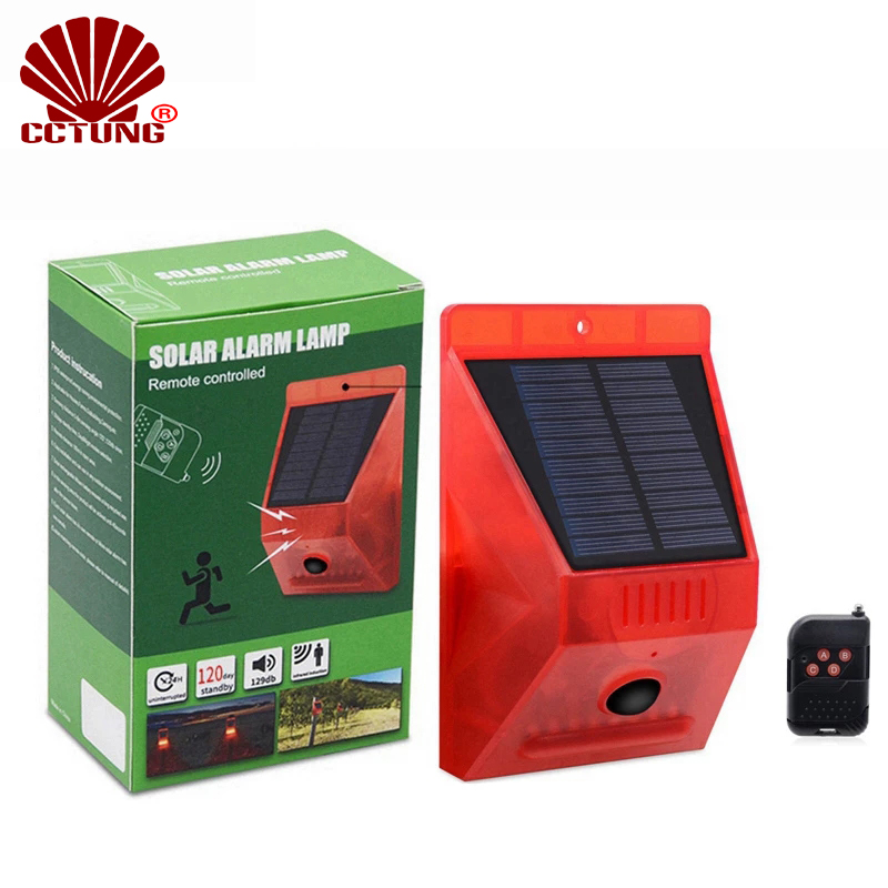 Solar Alarm Lamp with PIR Moti - Home Security Yard Sensors recensie en prijs