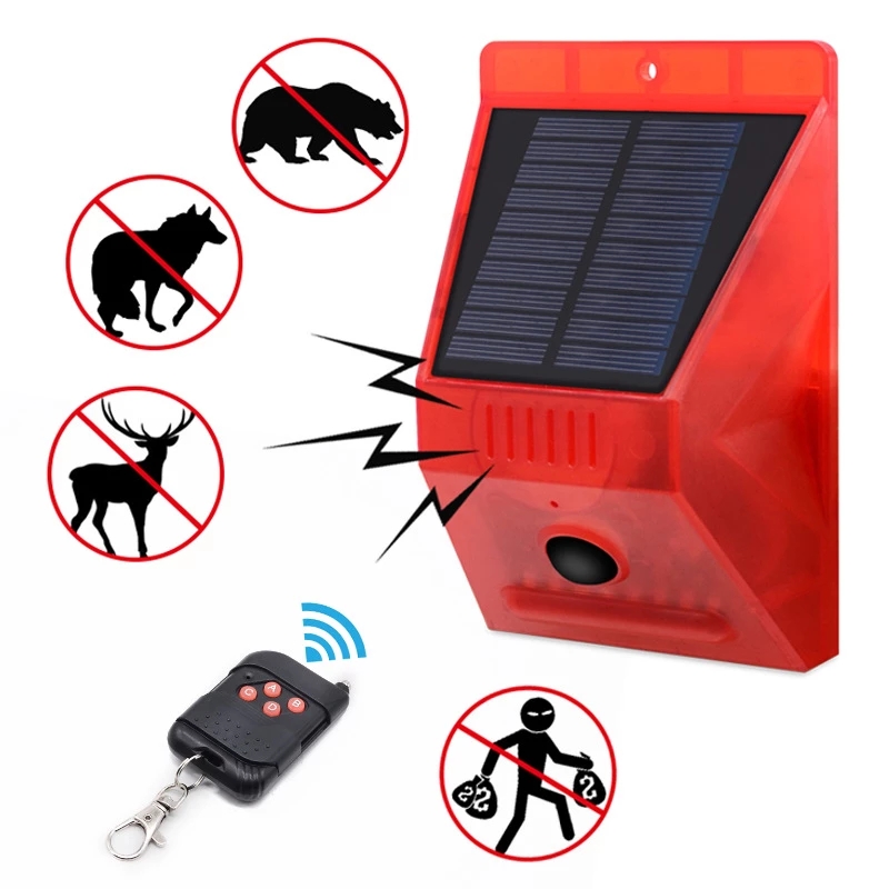 Solar Alarm Lamp with PIR Moti - Home Security Yard Sensors recensie en prijs