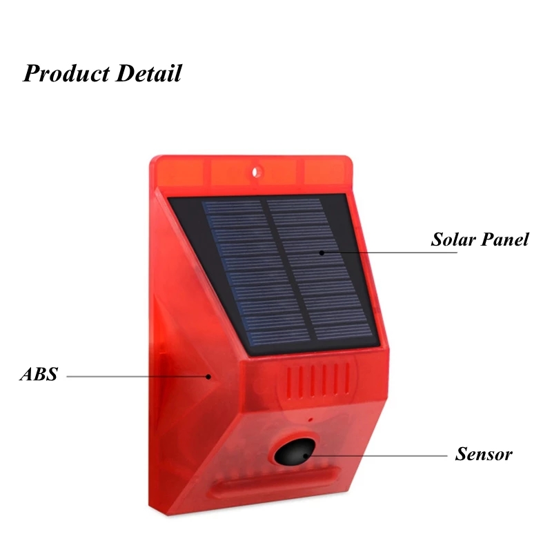 Solar Alarm Lamp with PIR Moti - Home Security Yard Sensors recensie en prijs